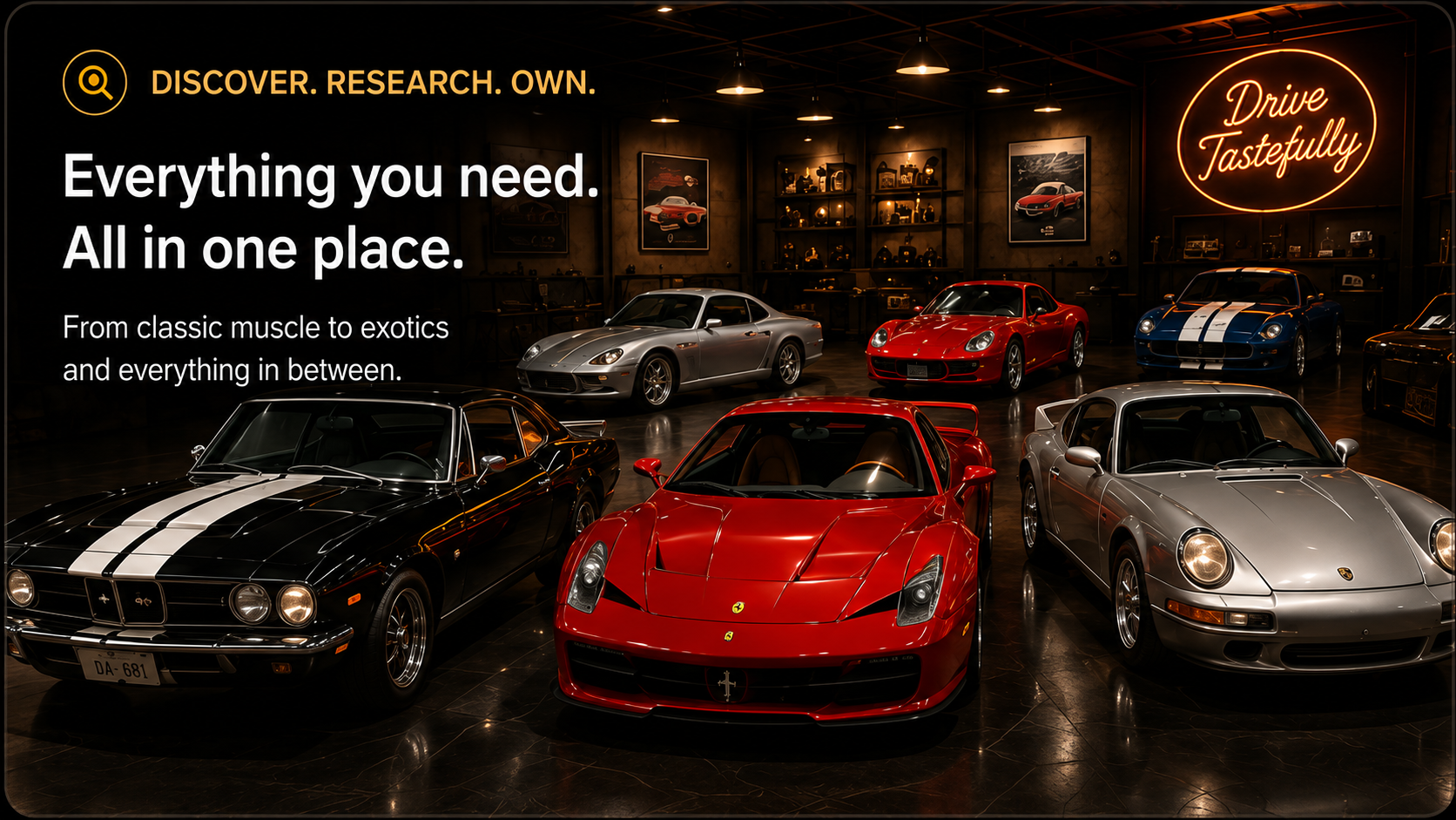 Discover. Research. Own. — everything you need, all in one place.